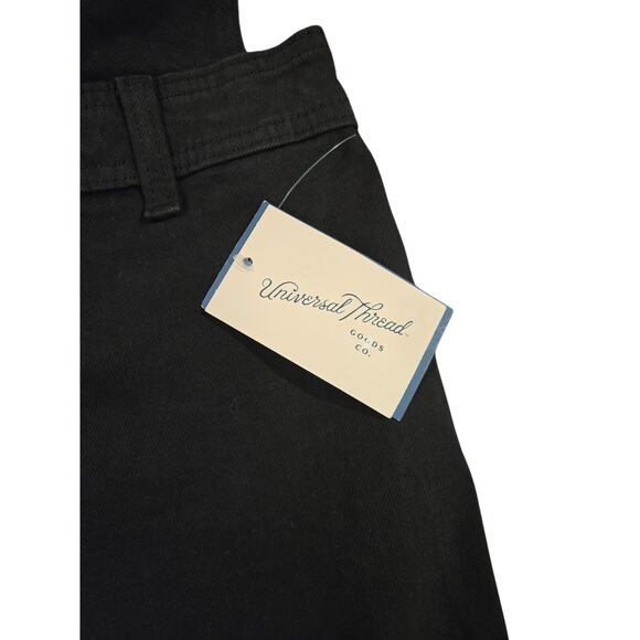 NWT Universal Thread Women's Denim Sailor Overalls Black Size 8 - Picture 7 of 9